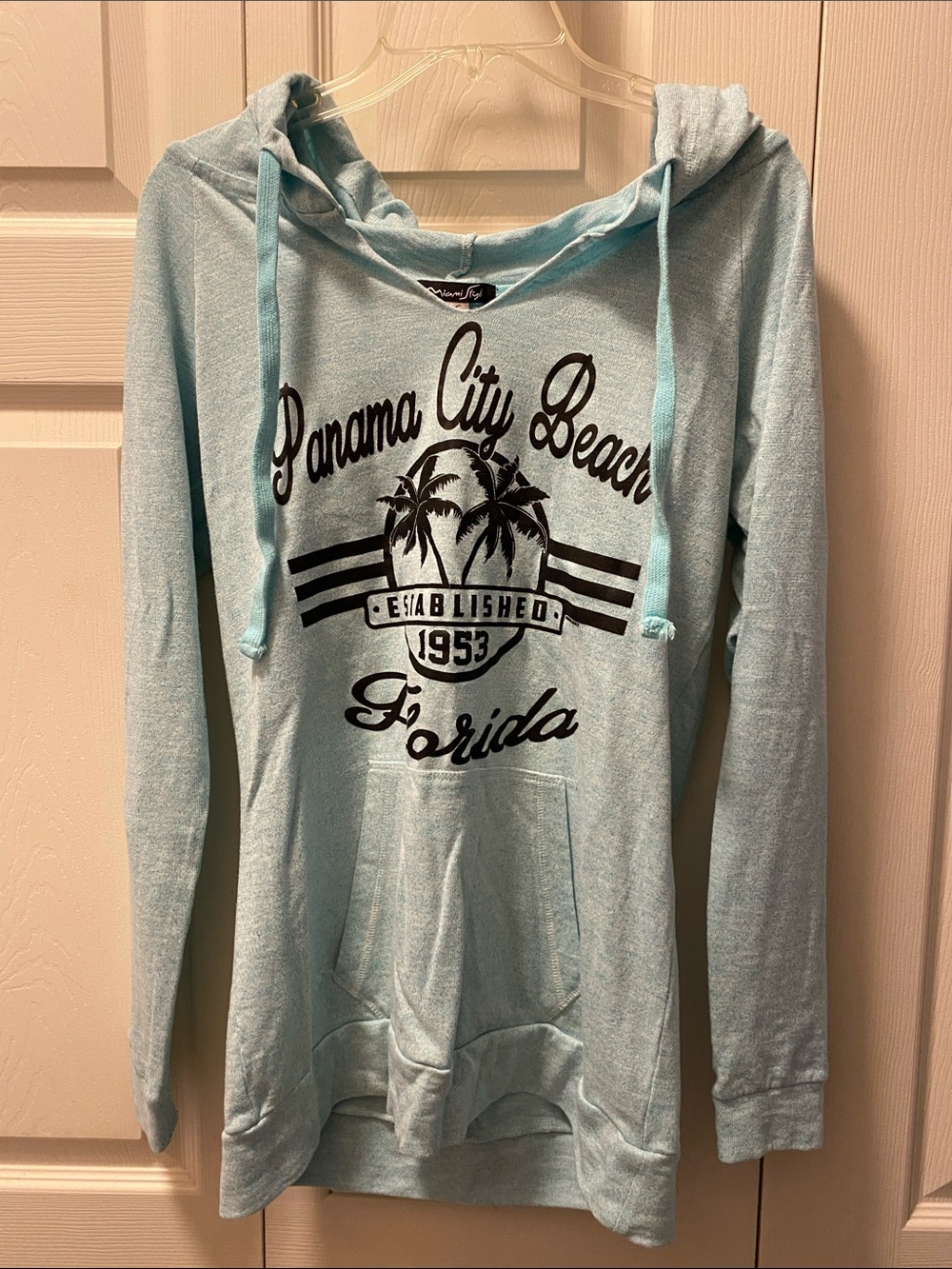 Miami Light Blue Panama City Beach Hooded Sweatshirt